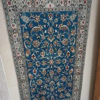 یک جفت قالیچه نائینی، دستباف ابریشمی ، عتیقه|فرش|شیراز, ارم|دیوار