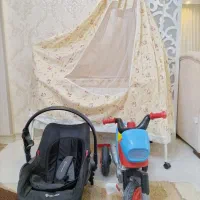 گهواره کودک با کریر دلیجان و سه چرخه کودک|تخت و صندلی بچه|مشهد, اقبال|دیوار