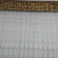 پرده گیپور با کتیبه و کرکره ای فلزی اشپزخانه