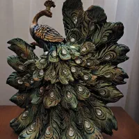 مجسمه طاووس پلی استر|مجسمه، تندیس، ماکت|فردیس, سرحدی|دیوار