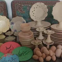 سفال خام بشقاب سفالی دیوارکوب