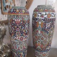 گلدان میناکاری سالم وزیبا|صنایع دستی و سایر لوازم تزئینی|تهران, تهرانسر غربی|دیوار
