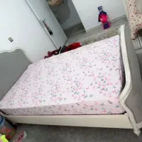 سرویس تخت چوبی نوجوان|تخت و سرویس خواب|نور, |دیوار