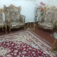 مبل سلطنتی با چوب گردو سالم|مبلمان خانگی و میز عسلی|میاندوآب, |دیوار