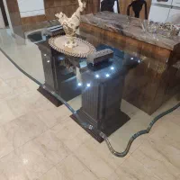 میز ناهار خوری تمام شیشه 8نفره ایتالیا یی|میز و صندلی غذاخوری|تهران, پرستار|دیوار