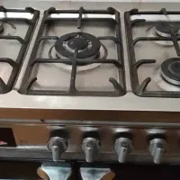 اجاق گاز مشکی صفحه استیل|اجاق گاز و لوازم برقی پختوپز|کوه چنار, |دیوار