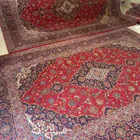 جفت ۹ متری کاشون قرمز رنگ پرزدار سالم|فرش|همدان, |دیوار