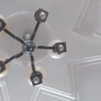 لوستر چوبی ۵ شاخه|لوستر و چراغ آویز|رشت, لاکان|دیوار