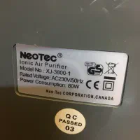 دستگاه تصفیه هوانئوتک(XJ 3800-1) درحدنو|پنکه و تصفیهکنندهٔ هوا|تهران, شیخ هادی|دیوار