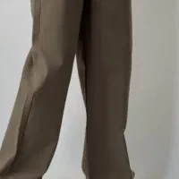 شلوار بگ کتان کش زنانه