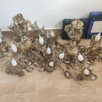 دو عدد لوستر برنز سالم در حد نو