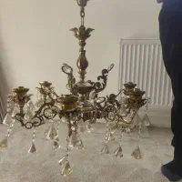 دو عدد لوستر یک میز تلفن یک دست آیینه و شمعدان|لوستر و چراغ آویز|زنجان, |دیوار