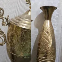4عددگلدان جام برنجی قدیمی