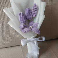 گل جاودان بنفش پیپ پاکن