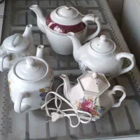 قوری جنس چینی و برقی یک عدد|قوری، کتری، قهوهساز دستی|ارومیه, |دیوار