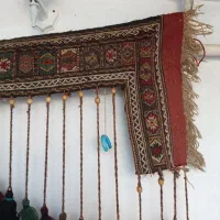 پرده آویز سنتی دست بافت|گلیم، جاجیم، گبه|گلبهار, شهر جدید گلبهار|دیوار