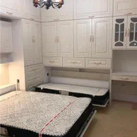 تخت تاشو رنگ گردویی(کد۱۲۰۱)|تخت و سرویس خواب|رشت, انصاری|دیوار