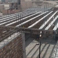 آرماتور بندی و اجرای سقف و ستون