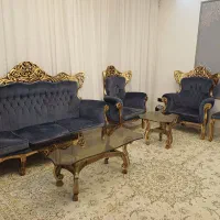 مبل نیمه استیل ۹ نفره کاملا سالم|مبلمان خانگی و میز عسلی|مشهد, نیروی هوایی|دیوار