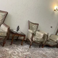 مبلمان استیل  ۹ نفره مناسب جهیزیه همراه کاور|مبلمان خانگی و میز عسلی|تهران, حر|دیوار