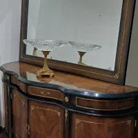 کنسول و آینه منبت چوب گردو|بوفه، ویترین، کنسول|کرج, شاهینویلا|دیوار