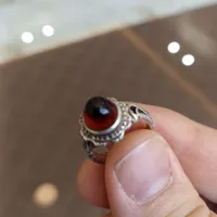 انگشتر عقیق رکاب نقره