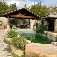 آلاچیق،چوبی،سقف چوبی،سقف شیبدار چوبی،نمای پیشانی|عمده‌فروشی|شیراز, گویم|دیوار