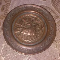 سینی مسی|کلکسیون اشیاء عتیقه|همدان, |دیوار