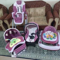 فروش سرویس کالسکه نوزاد شیک در حد نو