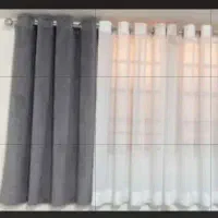 پارچه حریر ودکور حریر طوسی پانچ نونو