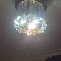 لوستر سقفی طلایی رنگ 4شاخه    بازتاب نور زیاد|لوستر و چراغ آویز|تهران, تهرانسر شرقی|دیوار