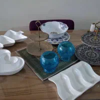 وسایل دکوری شیرینی خوری گلدان و آشپزخانه