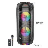 اسپیکر بلوتوثی 16 اینچ دو باند مدل ZQS-8270|پخش‌کننده همراه|شیراز, تحویلی|دیوار