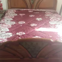 تخت دونفره چوبی|تخت و سرویس خواب|رامسر, |دیوار