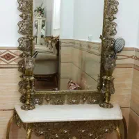 آیینه شمعدان برنز زیبا