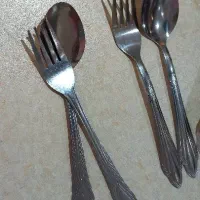 انواع قاشق و چنگال ۶تایی و ۱۲تایی|ظروف سرو و پذیرایی|رشت, گلباغ نماز|دیوار