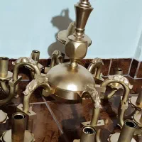 لوستر برنز ۱۲ شاخه|لوستر و چراغ آویز|بندر انزلی, شاکوچه|دیوار