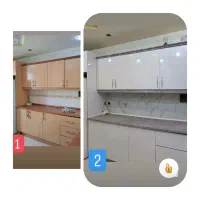 نصب اجرای برچسب کابینت