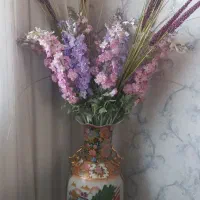 گلدان چینی همراه گل خارجی