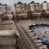 یک دست مبل هفت نفره ب همراه میز