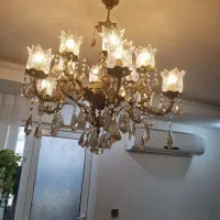 لوستر برنجی ۱۲شعله