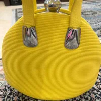کیف مجلسی زنانه زردرنگ مارک دوکسیس