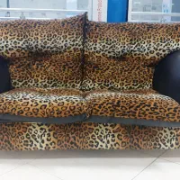 مبل کارکرده هفت نفره پلنگی با رویه چرمی|مبلمان خانگی و میز عسلی|نوشهر, |دیوار