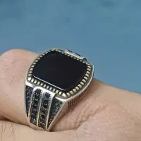 انگشتر نقره حدید