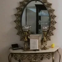 آینه و شمعدان برنز