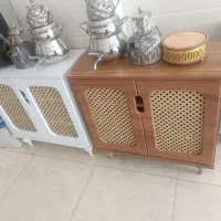 جا کفشی دو درب حصیری