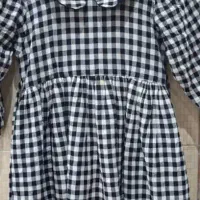 لباس بچه گانه شطرنجی یقه ببه