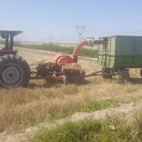 کاه خورد شده با دستگاه