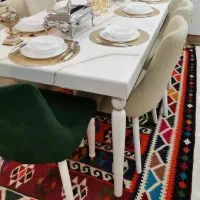 میزناهارخوری ۸نفره در حد نو مناسب جهیزیه|میز و صندلی غذاخوری|اصفهان, پروین|دیوار