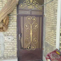 فروش درب آهنی شیک رنگ شده ارتفاع۳مترباچهارچوب